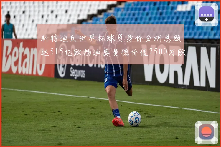 科特迪瓦世界杯球员身价分析总额达515亿欧扬迪奥曼德价值7500万欧